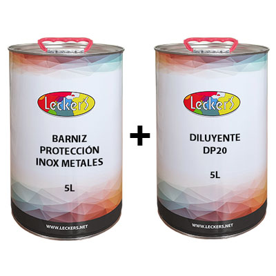 Kit barniz protección inox 5L